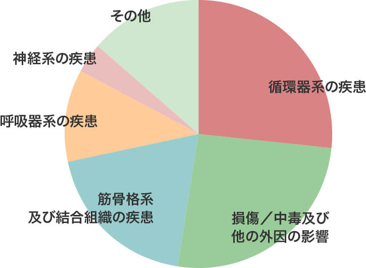 退院患者　疾病別分類（平成25年度）のグラフ